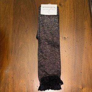 Bethany Mota Over the Knee socks 1 pair glitter sparkle Black socks size 9-11
